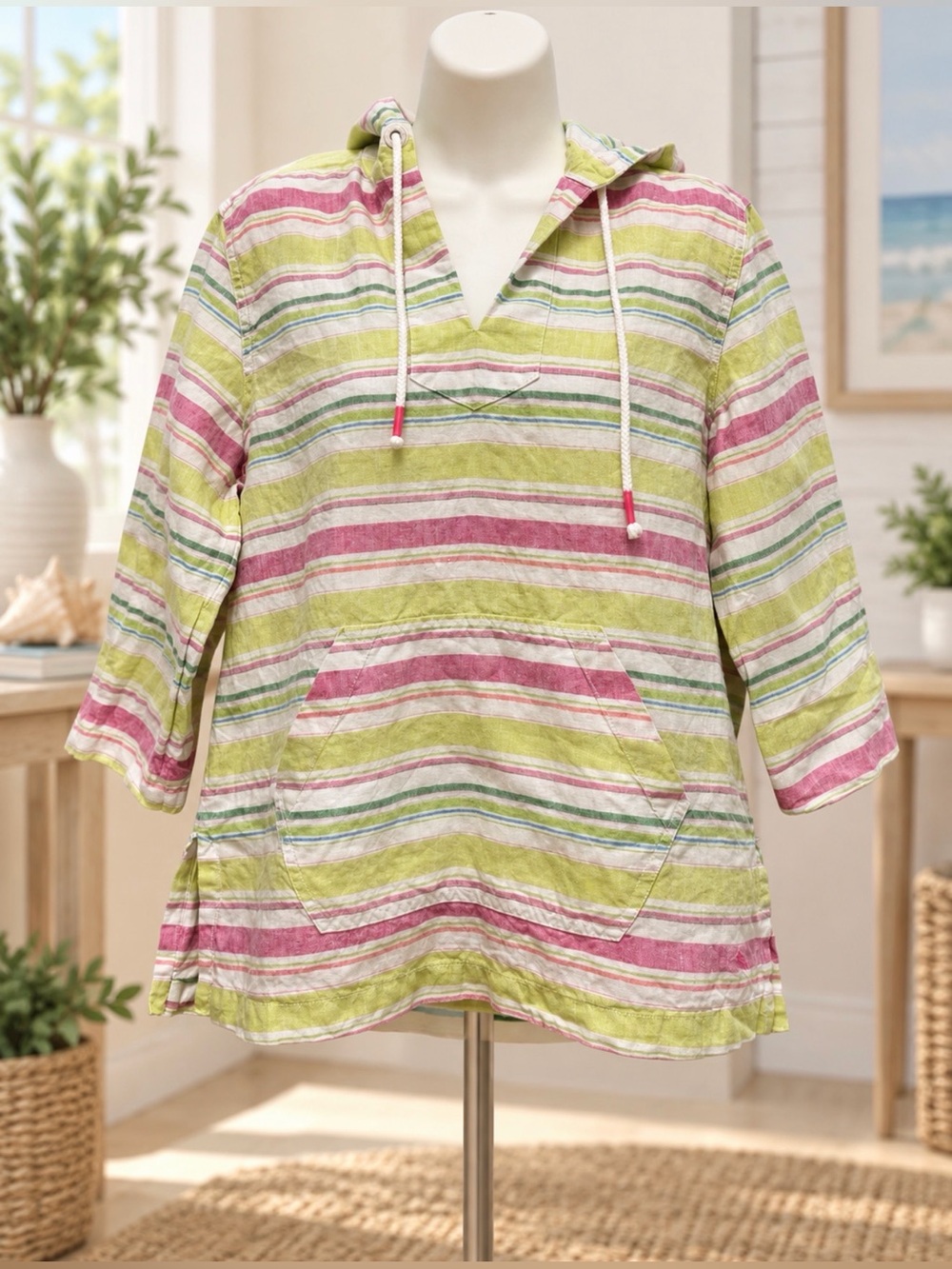 Tommy Bahama Multicolor Striped linen Hoodie